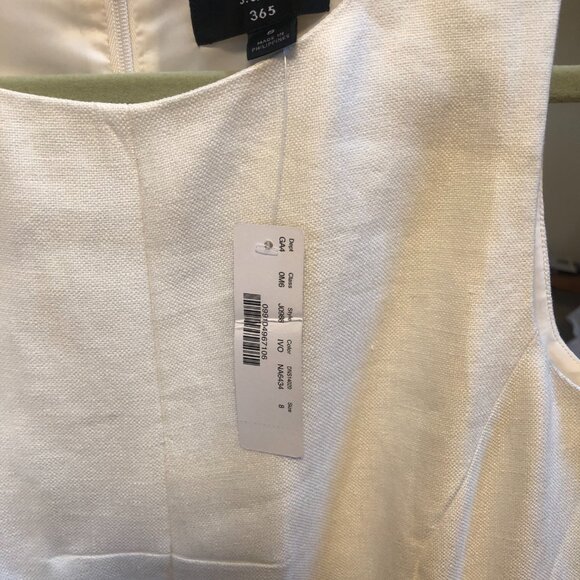 JCrew 365 Sleeveless Linen Dress w. Box Pleats - Picture 4 of 6